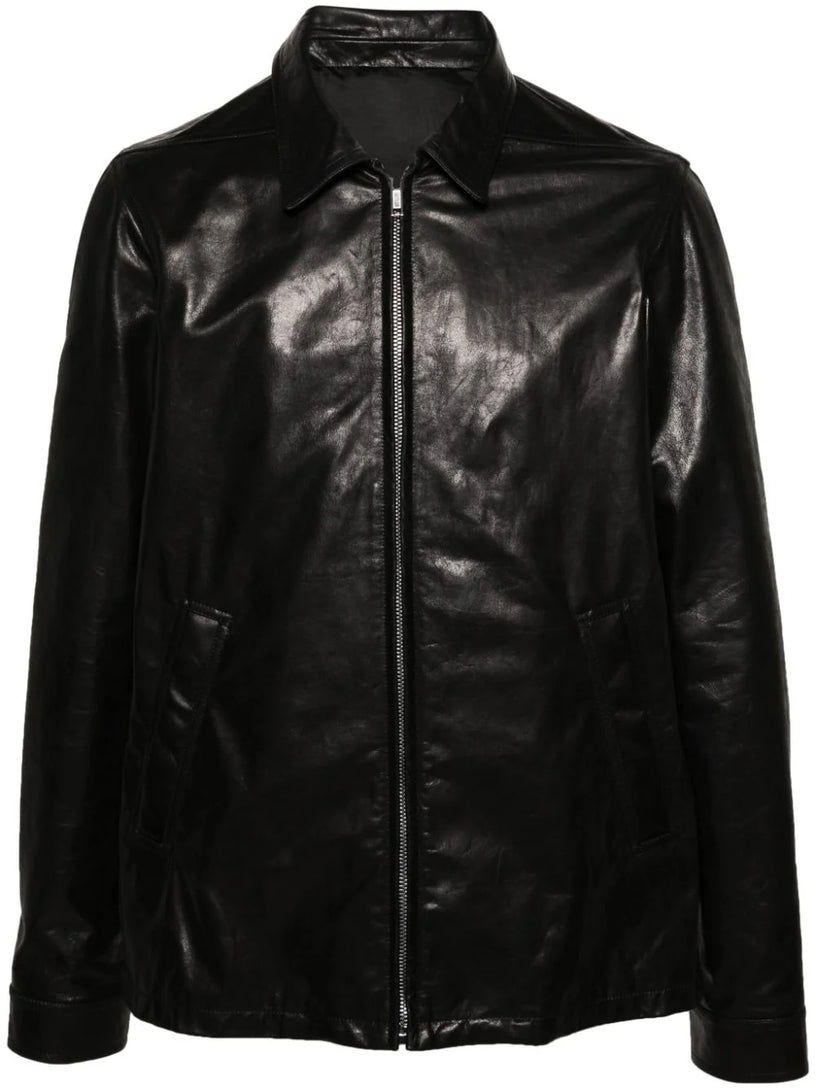 RICK OWENS Brad jacket in black calf leather