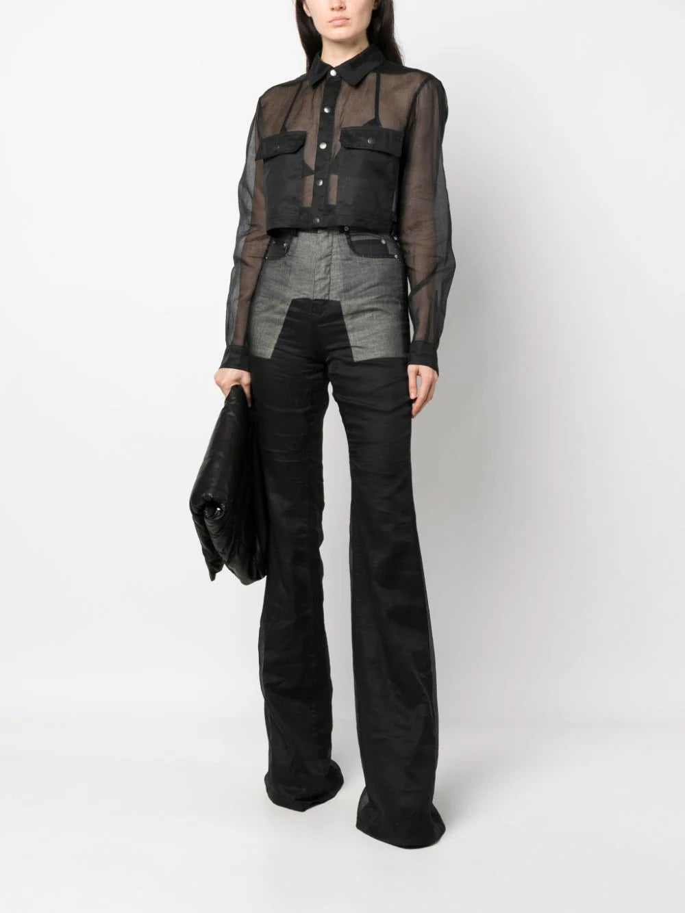RICK OWENS Cropped Outershirt