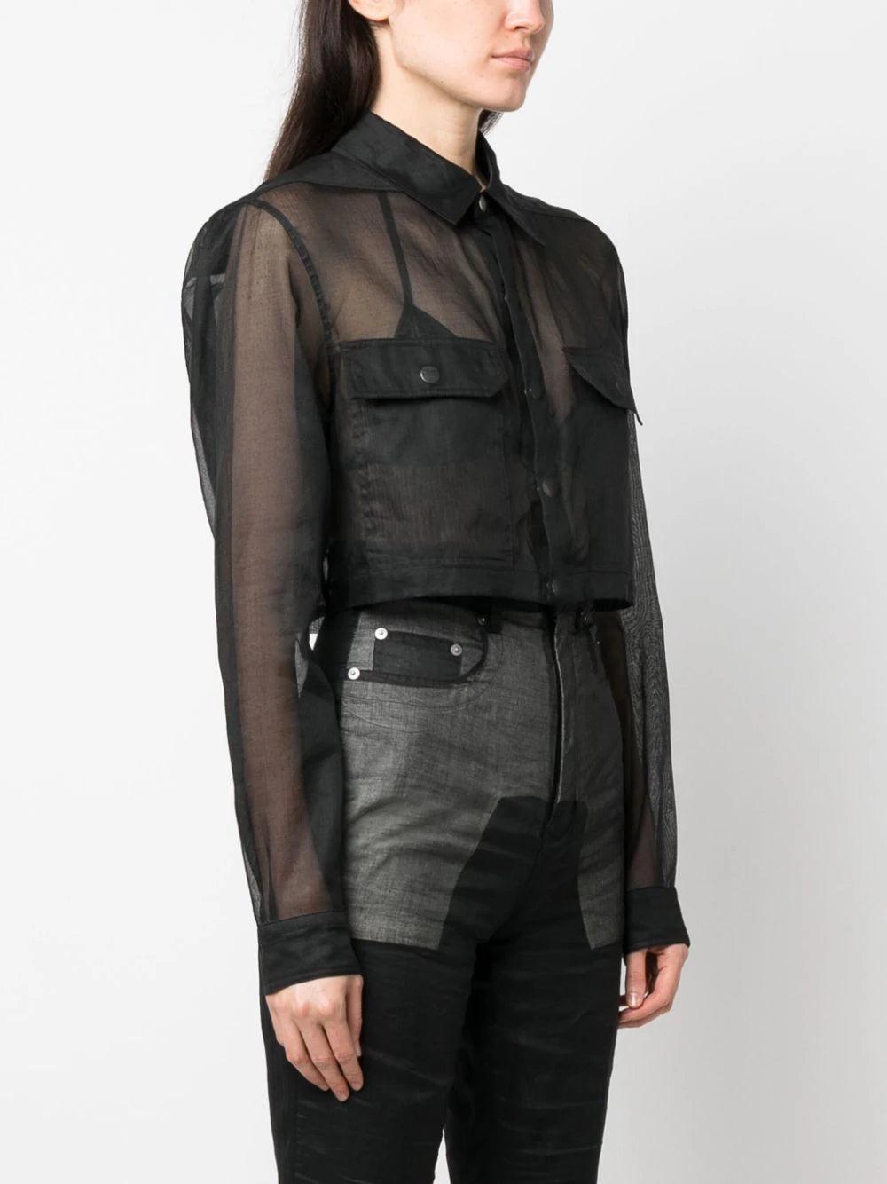 RICK OWENS Cropped Outershirt