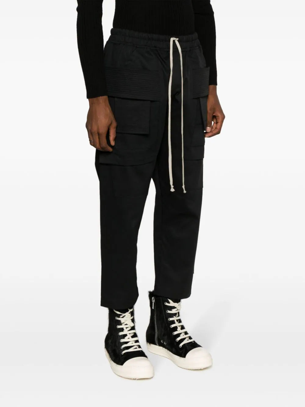 Rick Owens DRKSHDW Creatch Cargo Cropped Pants