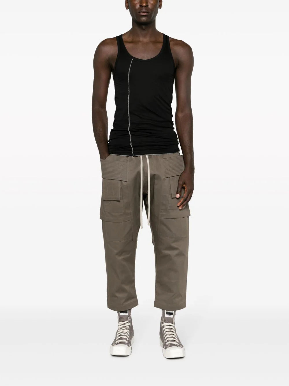 Rick Owens DRKSHDW Creatch Cargo Cropped Pants