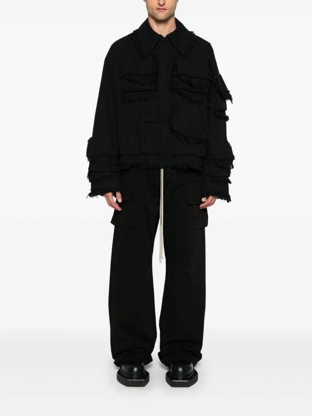 Rick Owens DRKSHDW Creatch Wide Cargo Drawstring