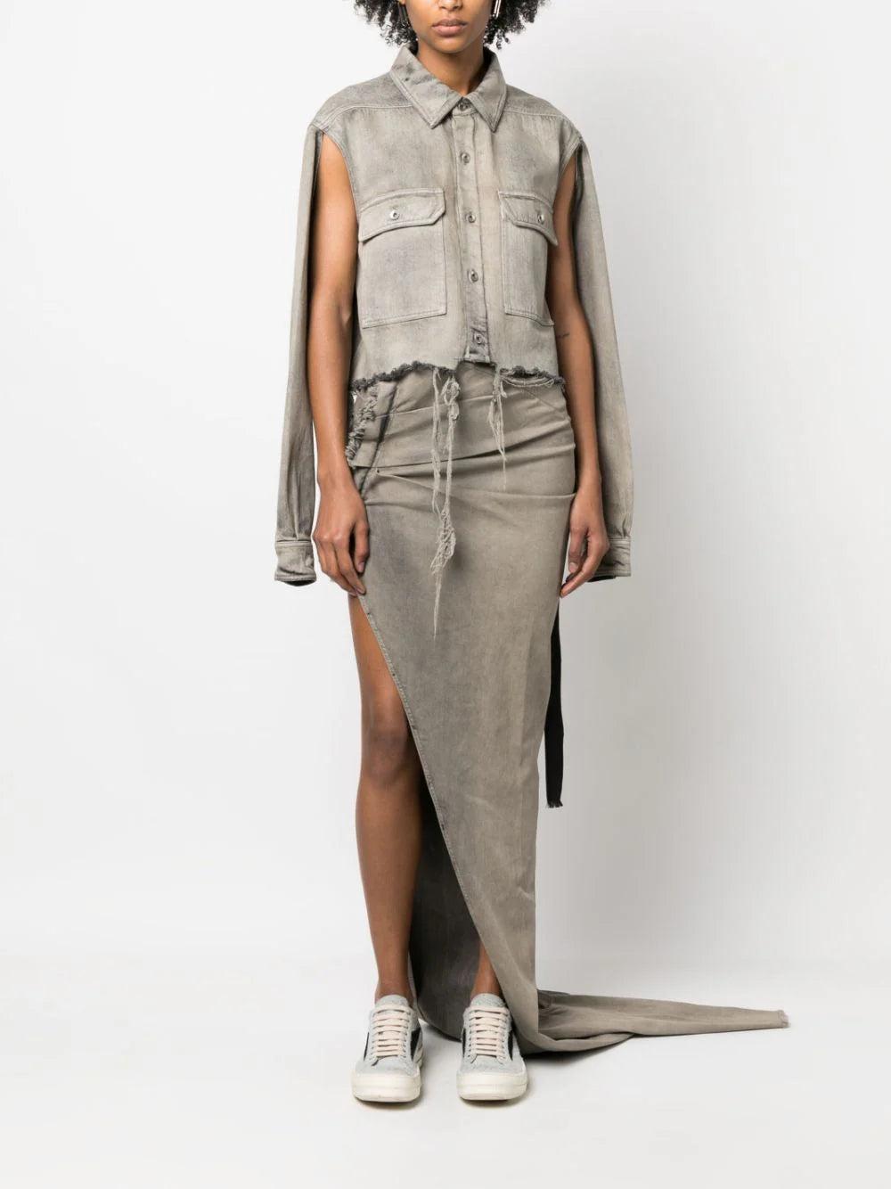 Rick Owens DRKSHDW Cropped Shirt Jacket