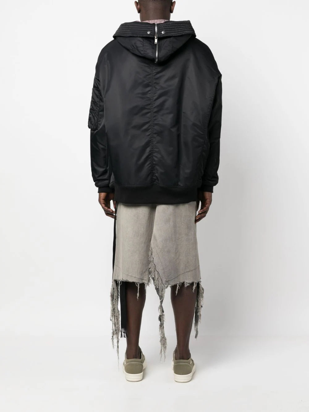 Rick Owens DRKSHDW Hooded Long Bomber