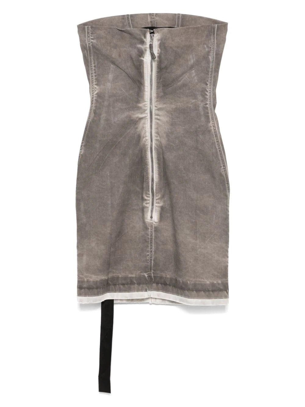 Rick Owens DRKSHDW Splintered Denim Bustier Dress