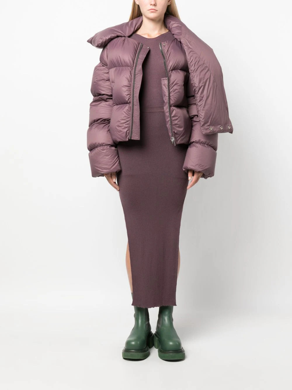 RICK OWENS Funnel Neck Jkt
