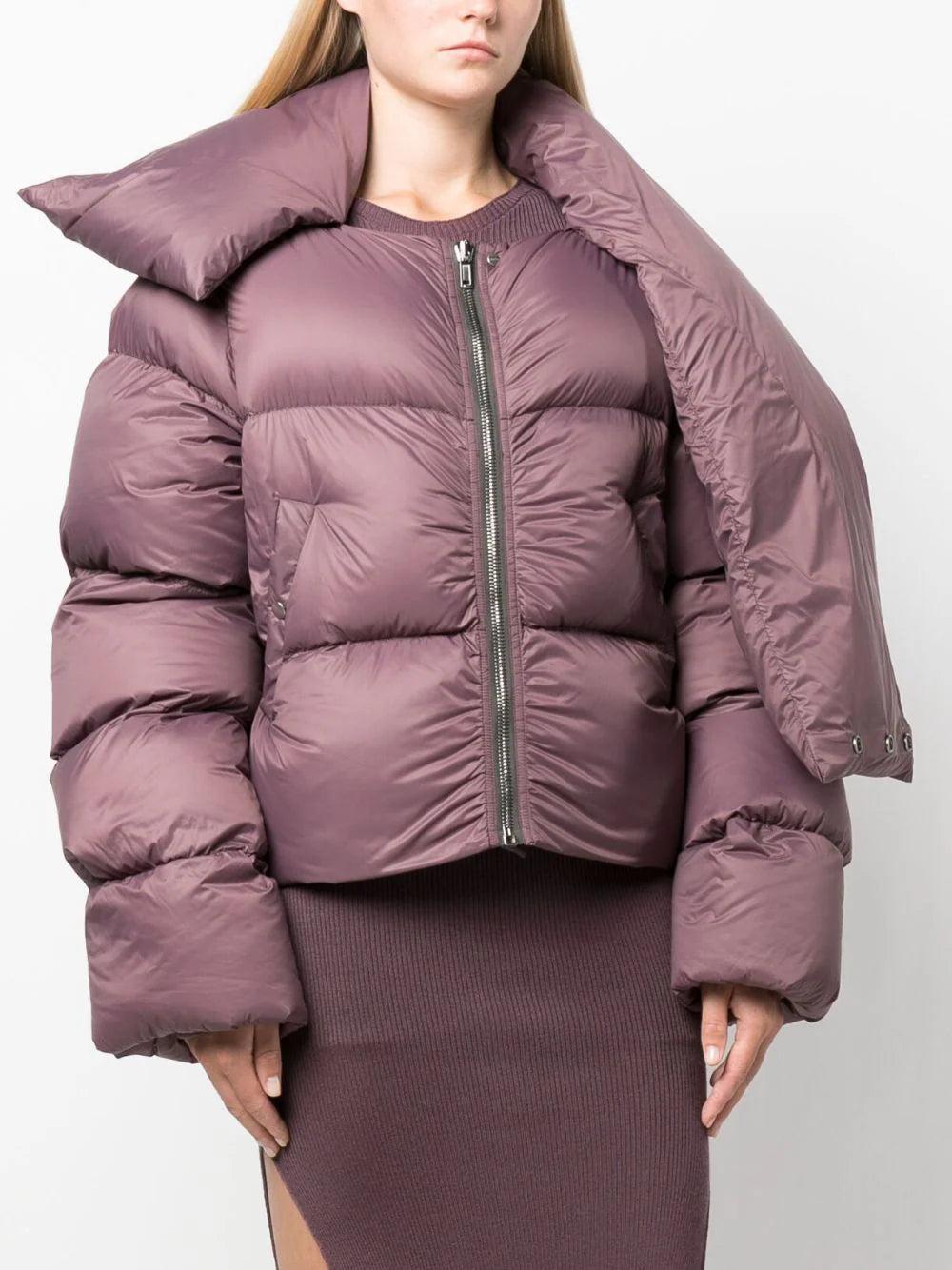 RICK OWENS Funnel Neck Jkt