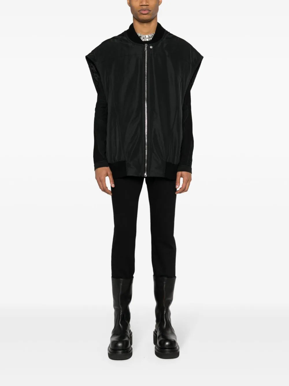 RICK OWENS Jumbo Flight Vest In Black