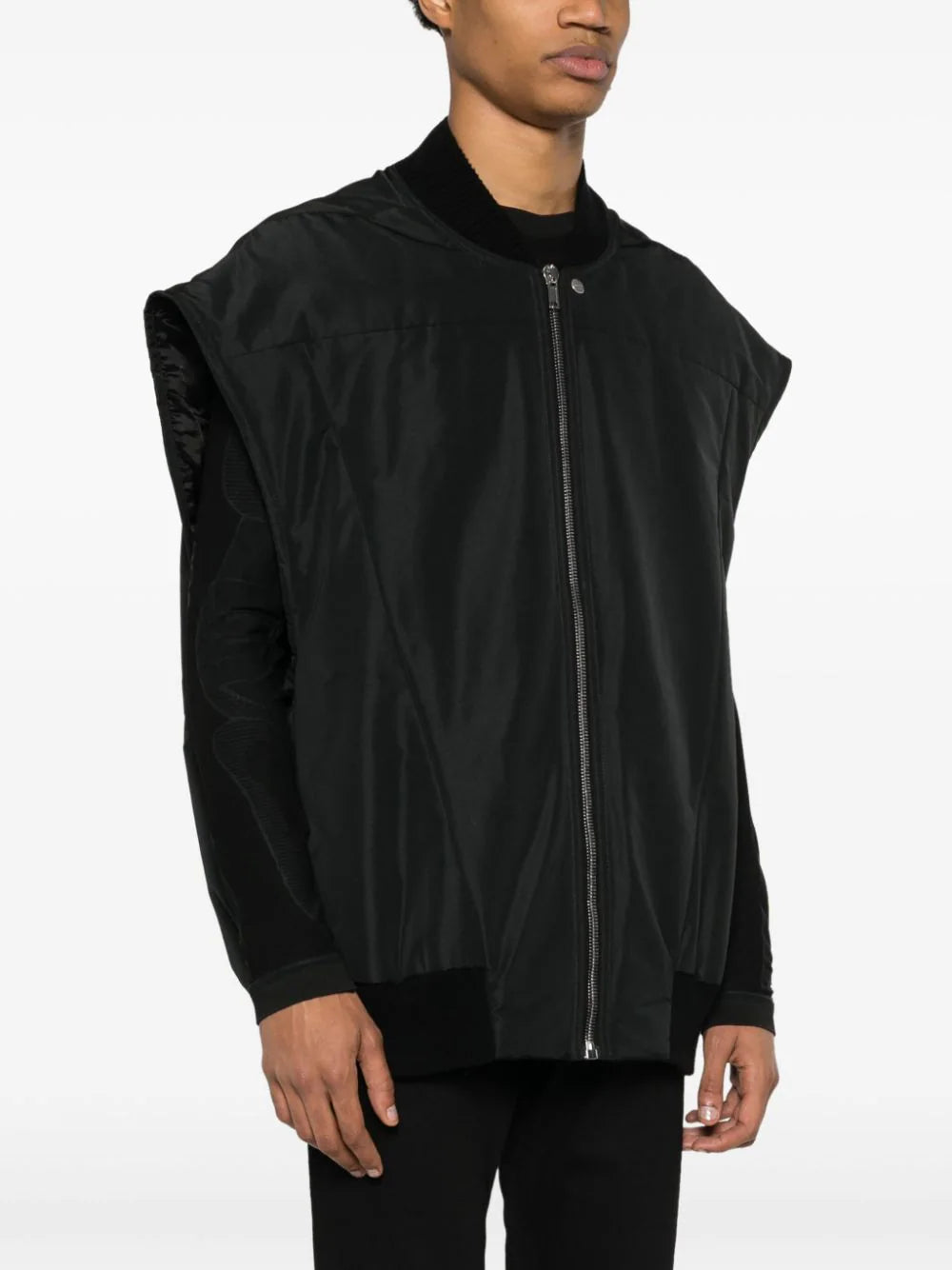 RICK OWENS Jumbo Flight Vest In Black