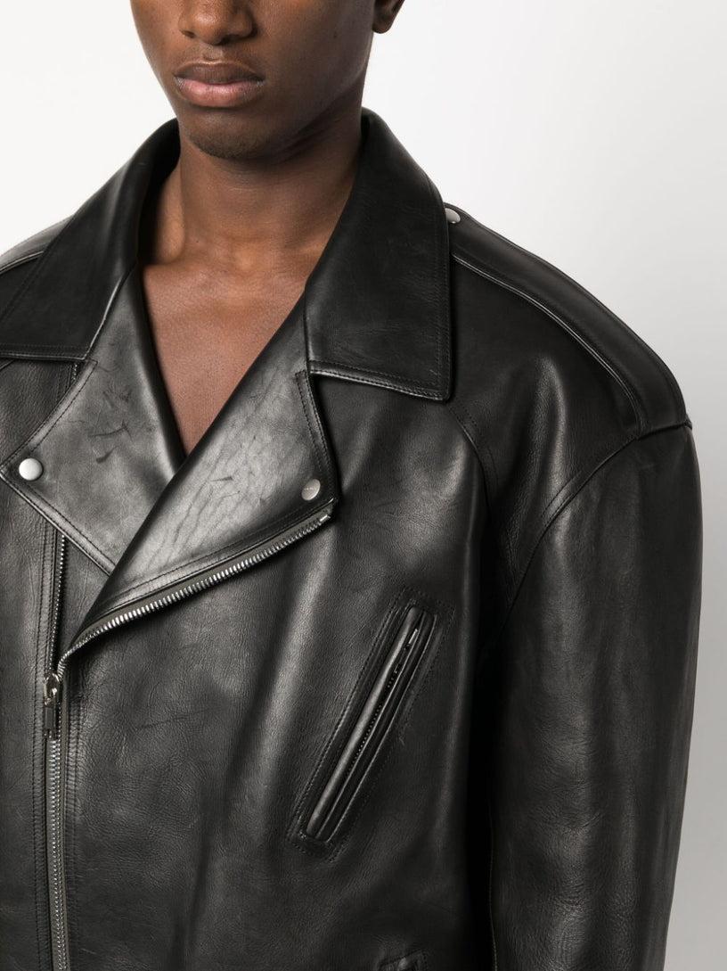 RICK OWENS Jumbo luke stooges in black calf