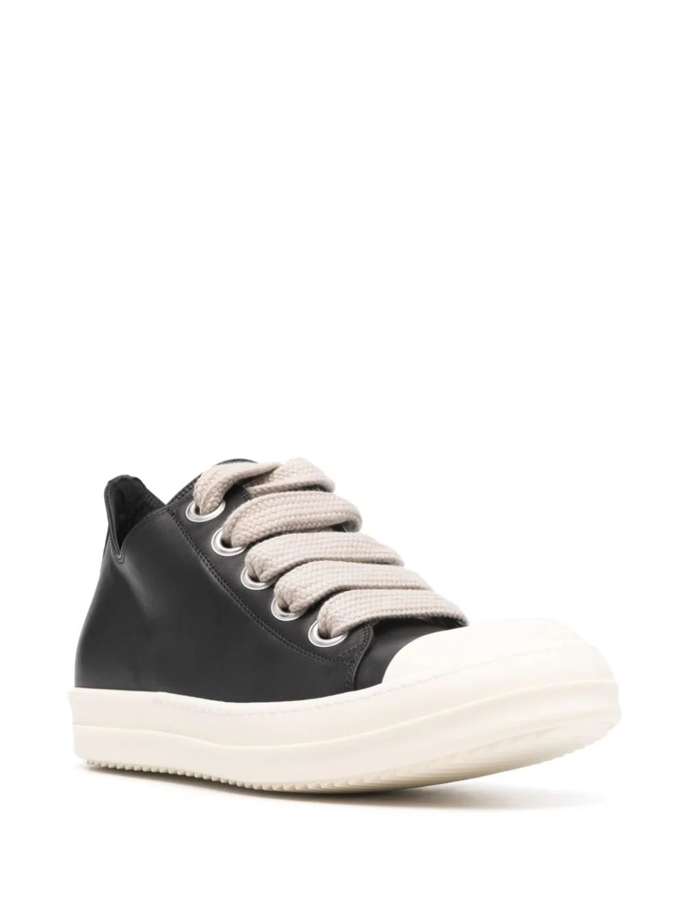 RICK OWENS Jumbolaced Low Sneaks In Calf Leather