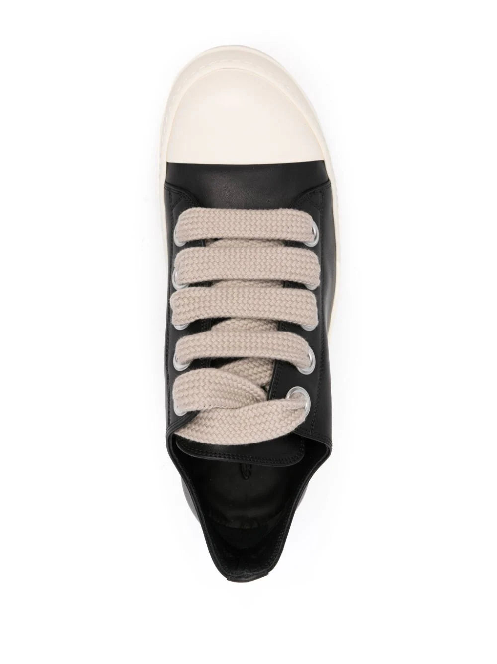 RICK OWENS Jumbolaced Low Sneaks In Calf Leather
