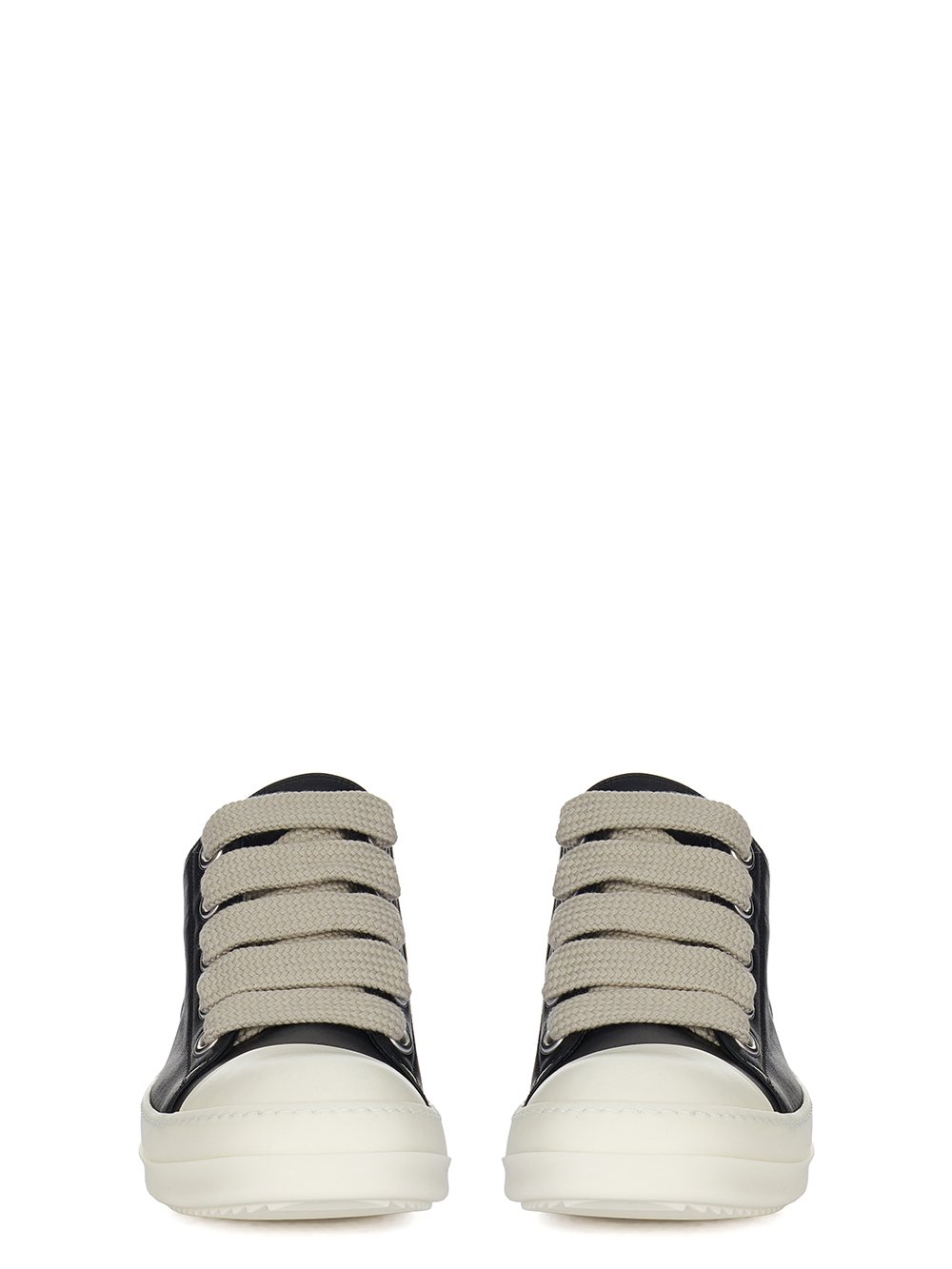 RICK OWENS Jumbolaced Low Sneaks In Leather