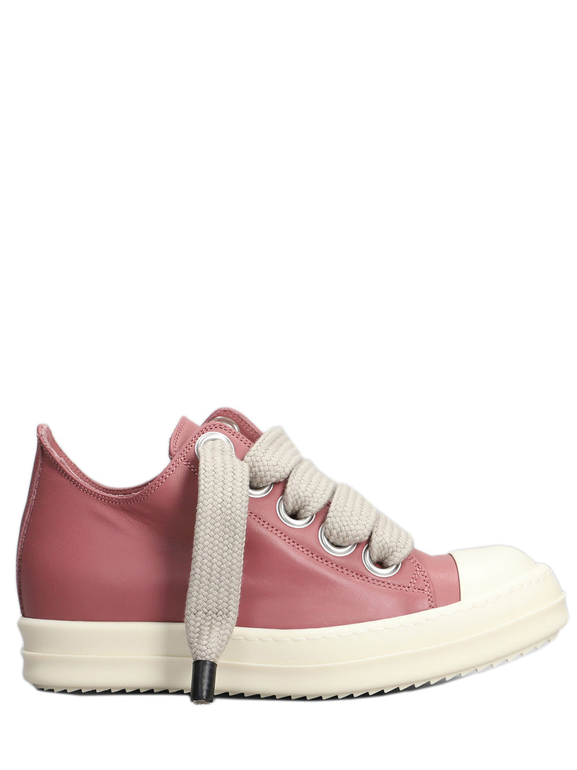 RICK OWENS Jumbolaced low sneaks in leather