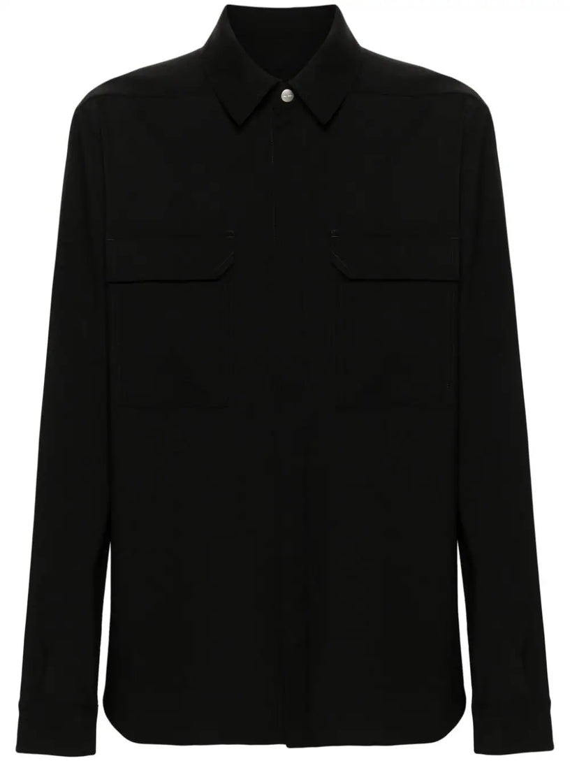 RICK OWENS Lido outershirt in virgin wool
