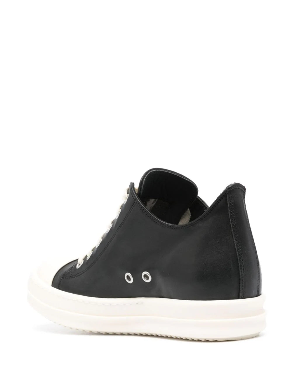 RICK OWENS Low Sneakers In Black And Milk
