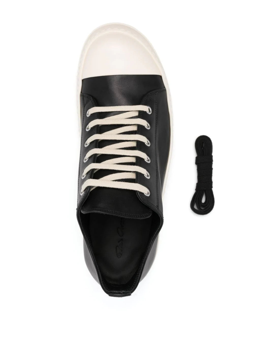 RICK OWENS Low Sneaks In Grain Calf Leather