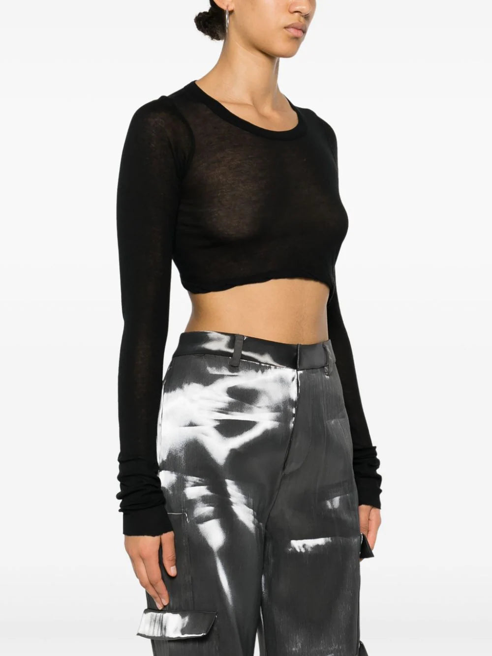 RICK OWENS Ls Crop T