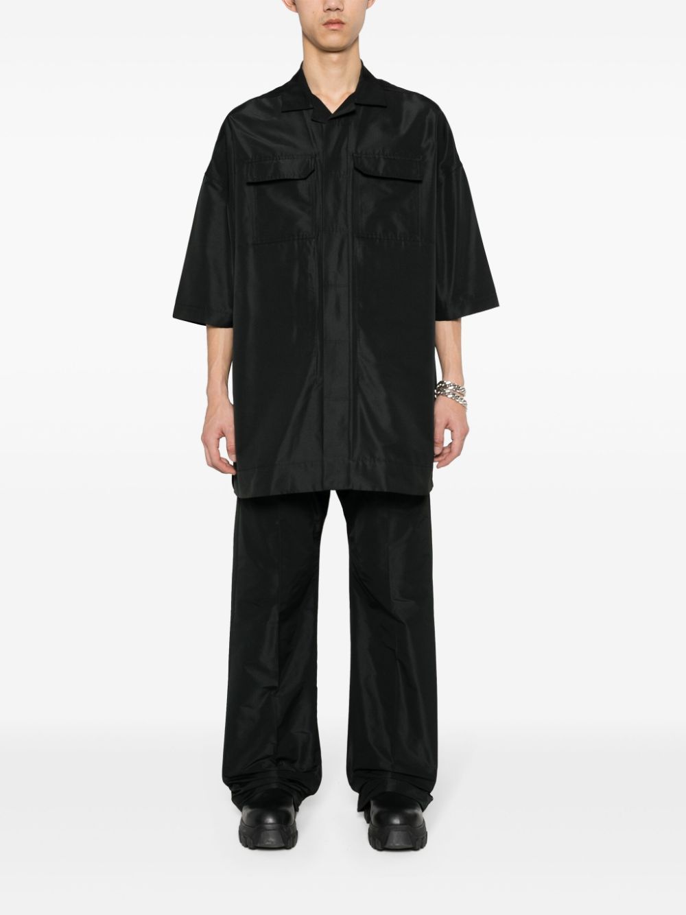 RICK OWENS Magnum Tommy Shirt In Black