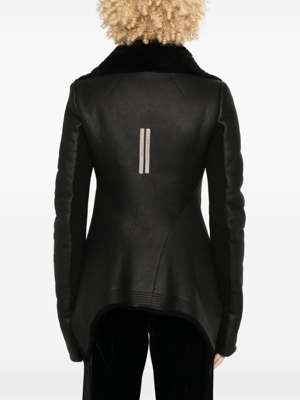 RICK OWENS Naska Biker In Merino Shearling