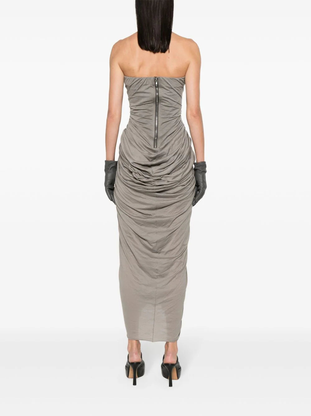 RICK OWENS Radiance Bustier Dress In Dust