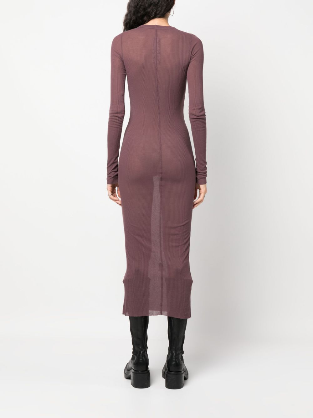 RICK OWENS Rib Ls Dress