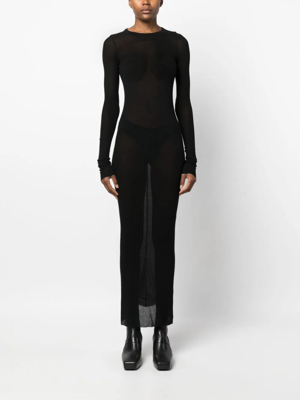 RICK OWENS Rib Ls Dress