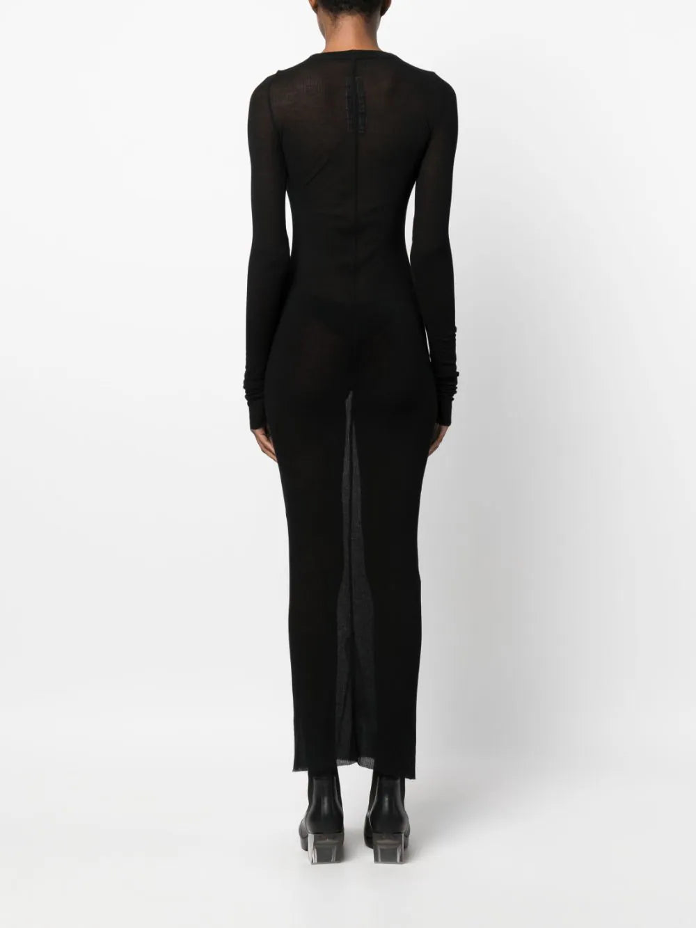RICK OWENS Rib Ls Dress