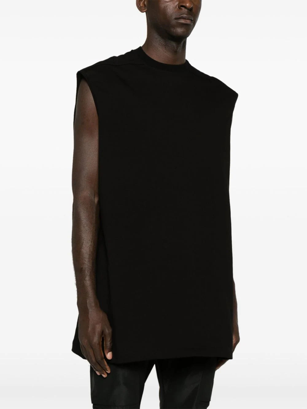 RICK OWENS Tarp T In Black Classic Cotton