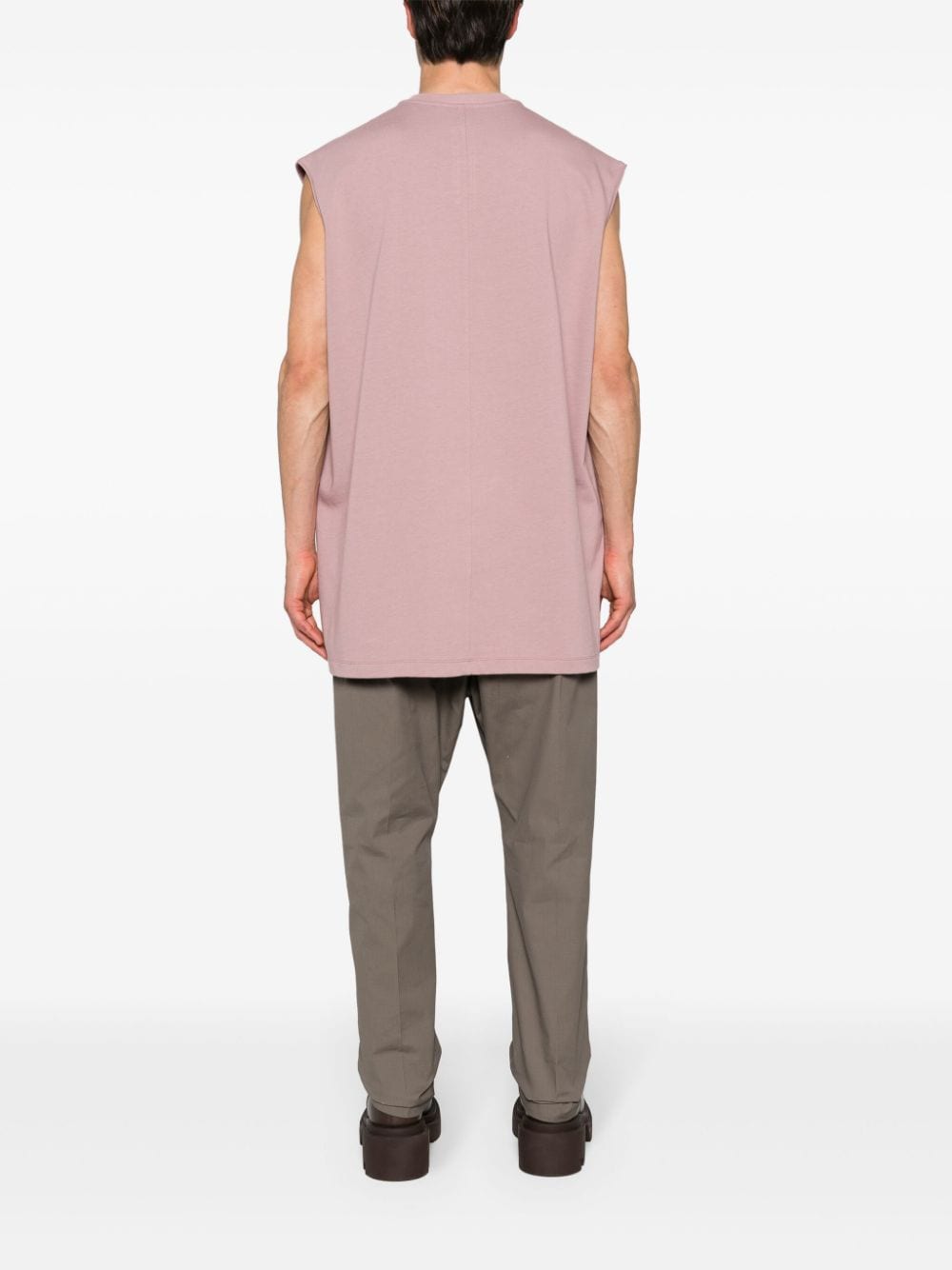 RICK OWENS Tarp T In Dusty Pink Classic Cotton