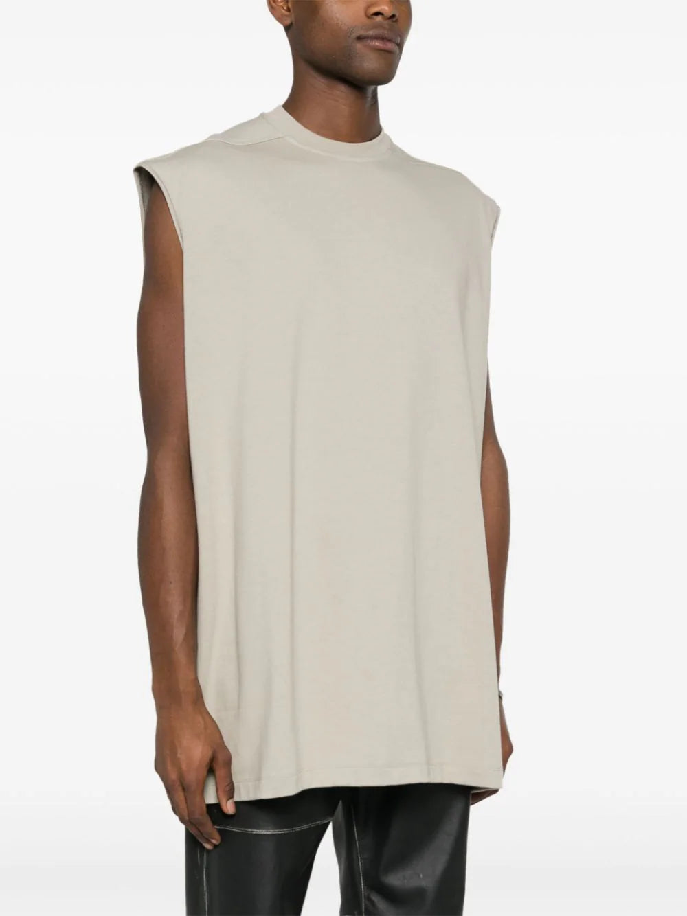 RICK OWENS Tarp T In Pearl Classic Cotton