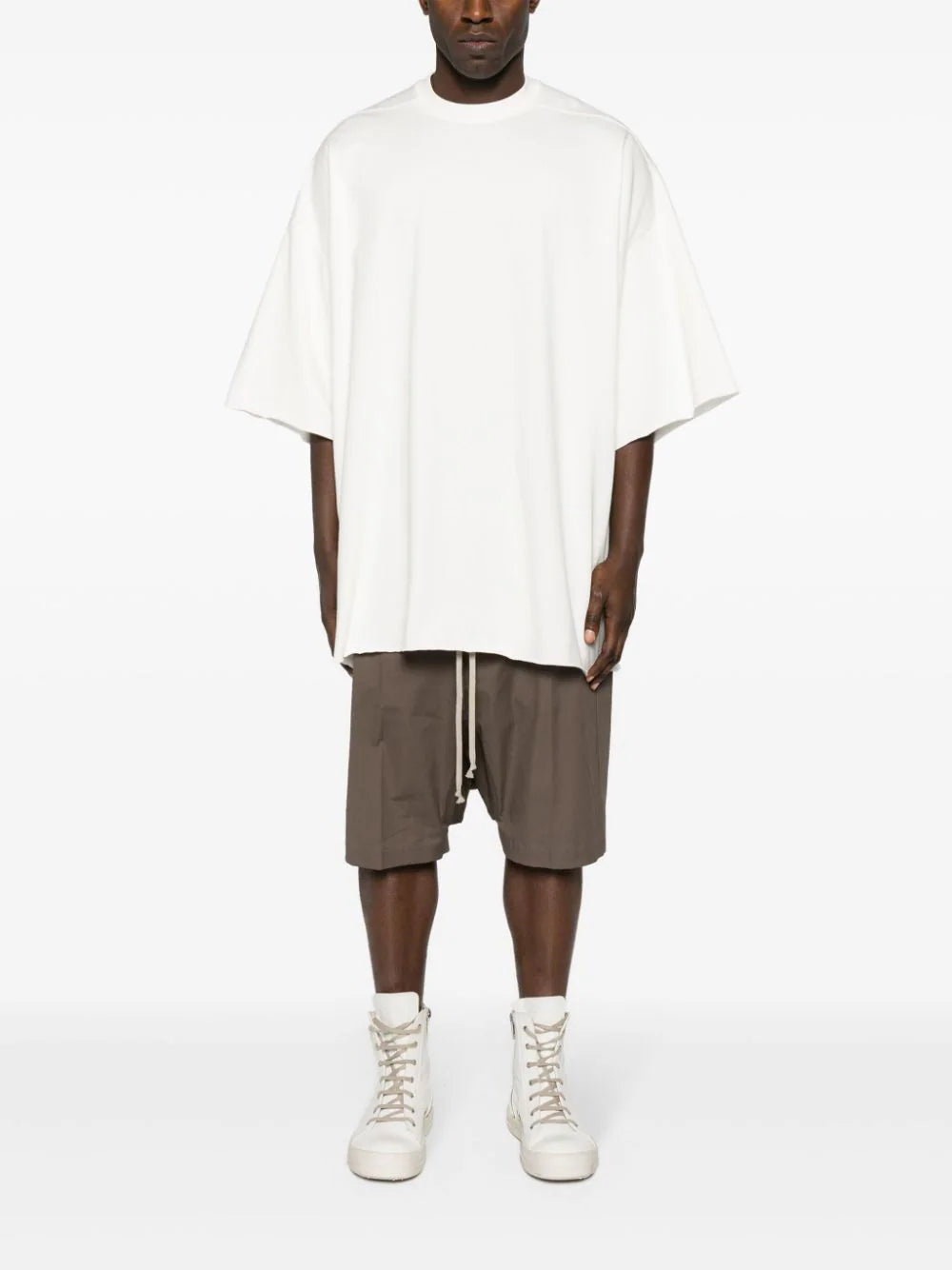 RICK OWENS Tommy T In Milk Heavy Jersey