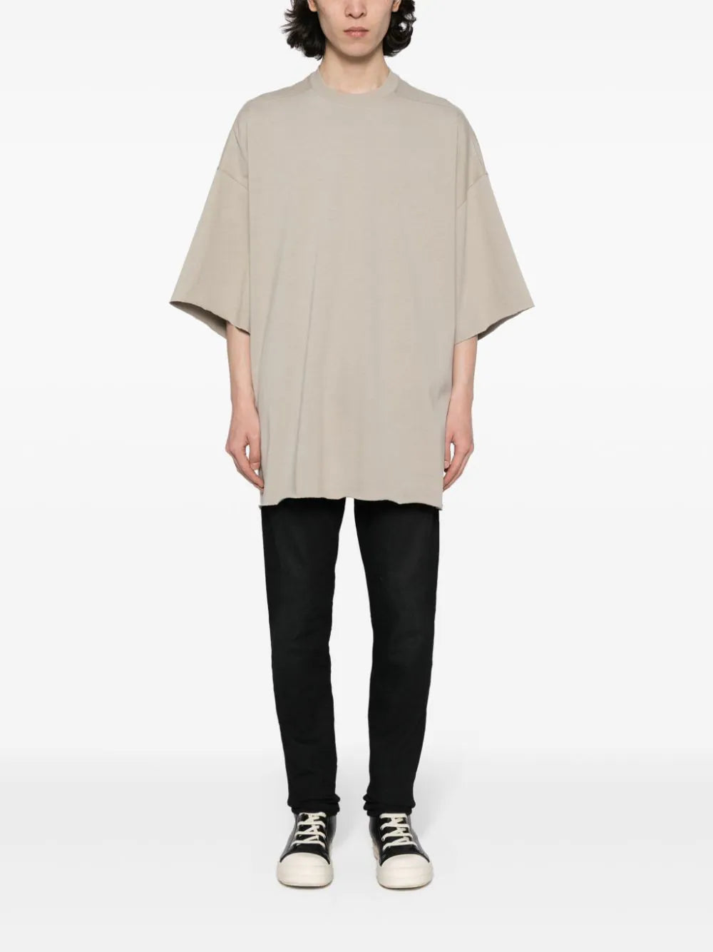 RICK OWENS Tommy T In Pearl Heavy Jersey