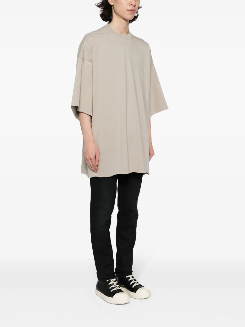 RICK OWENS Tommy T In Pearl Heavy Jersey