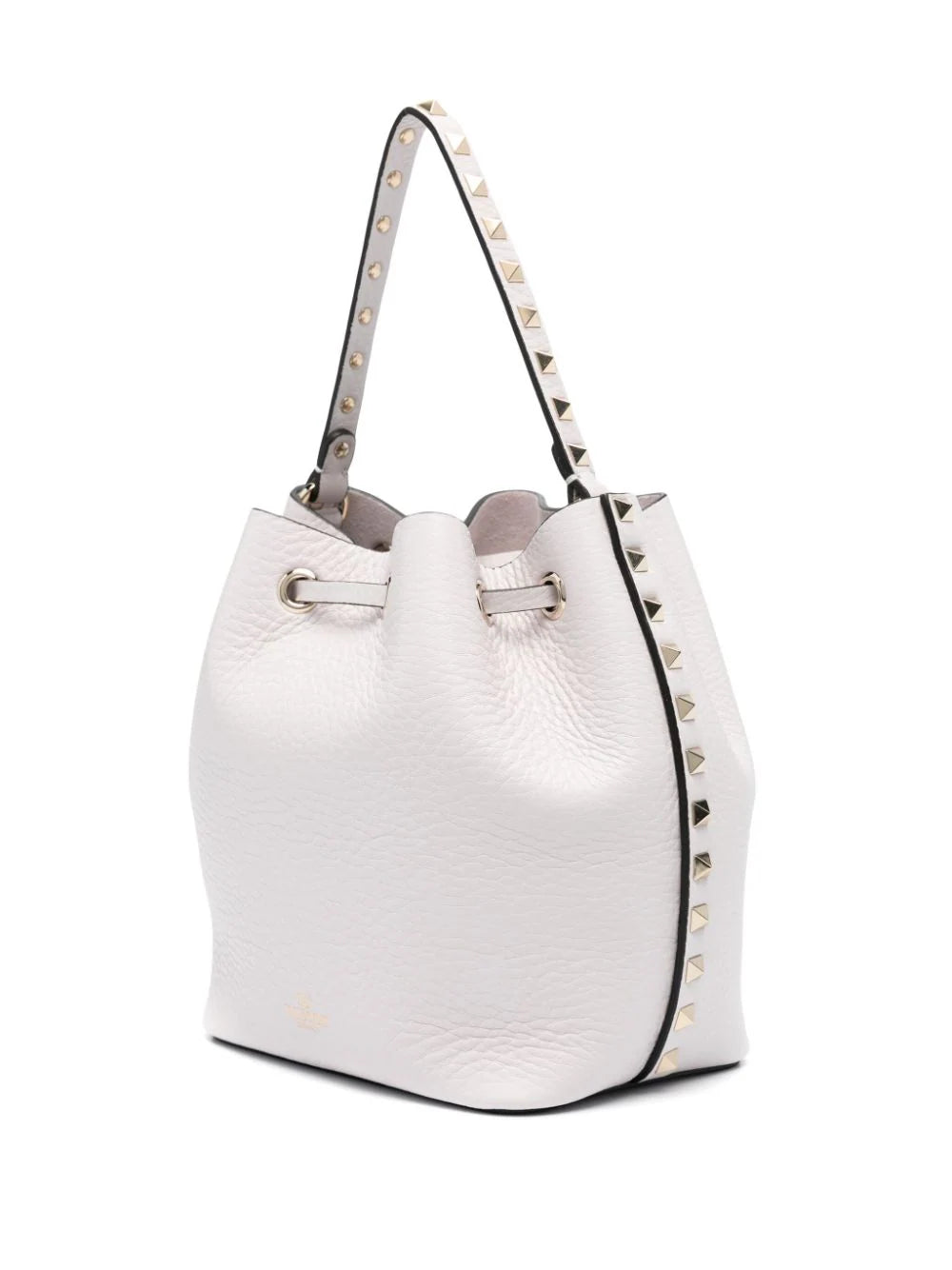 Valentino Garavani Rockstud Bucket Bag In Grained Calfskin