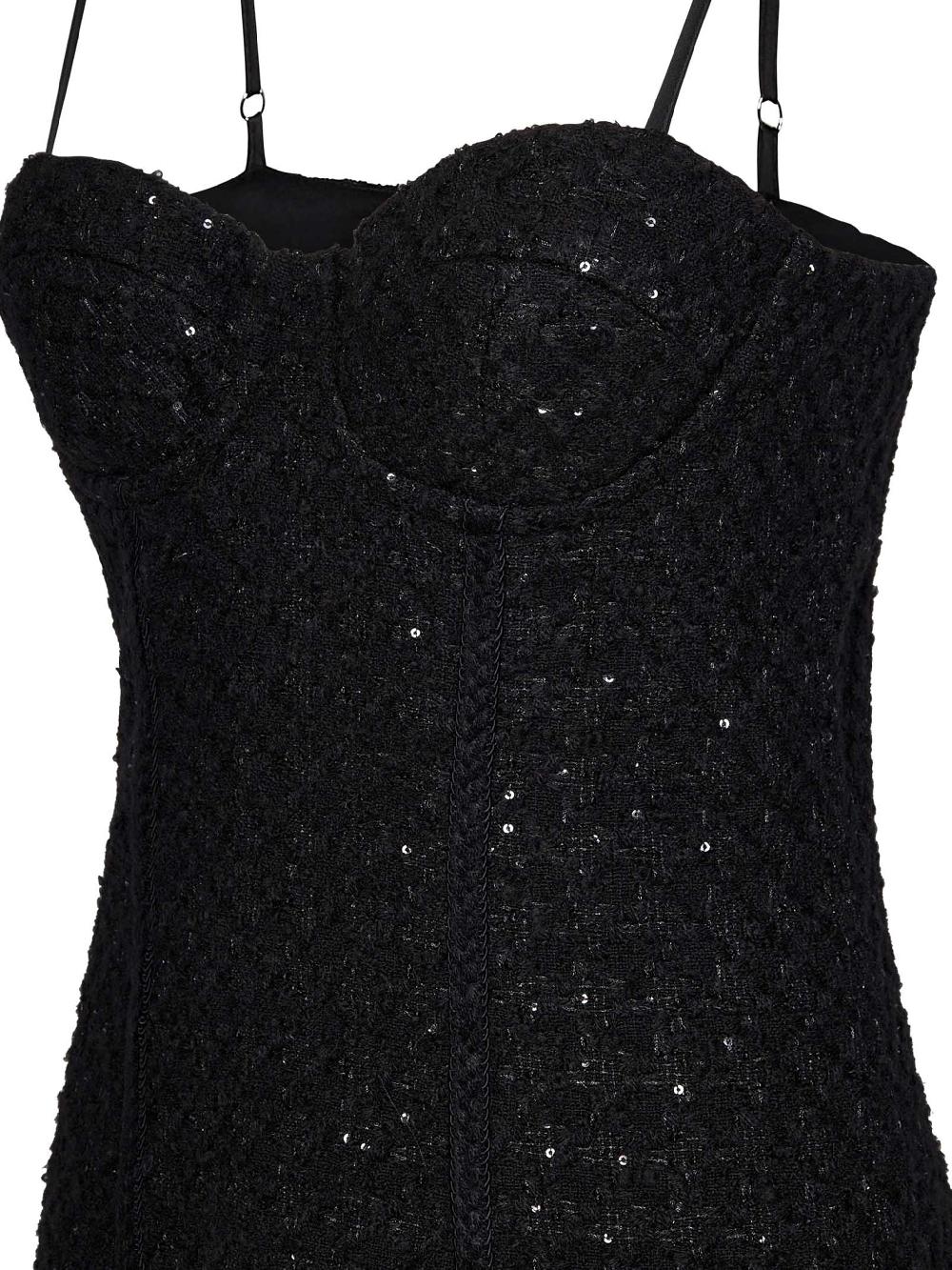 ROTATE Boucle Midi Dress