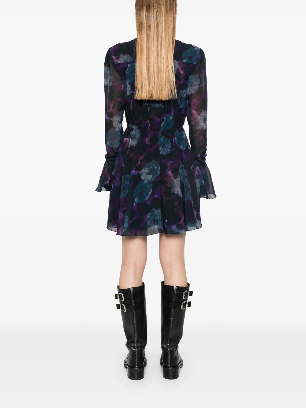 ROTATE Chiffon Flowy Mini Dress