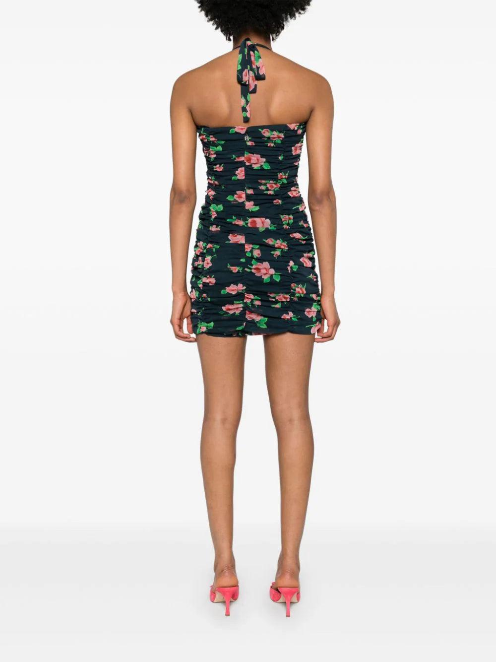 ROTATE Chiffon Mini Strap Dress