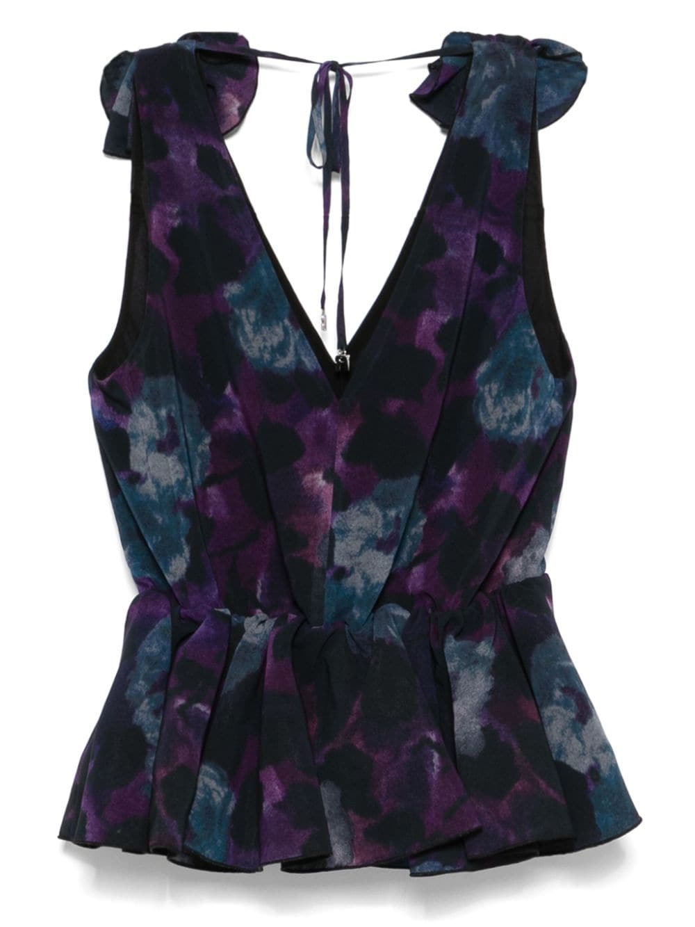 ROTATE Chiffon Ruffle Top