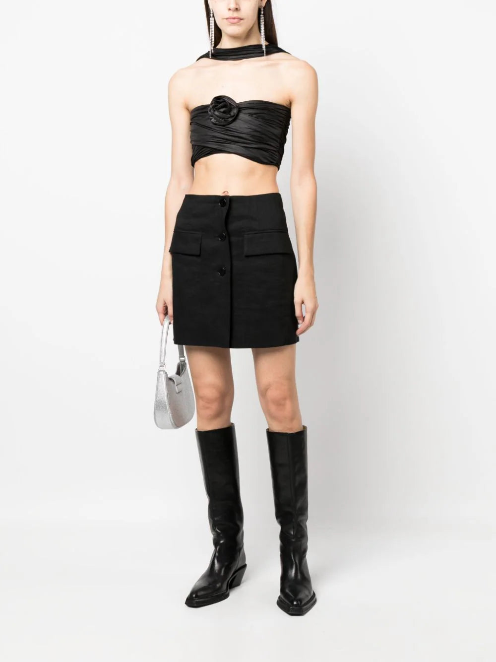 ROTATE Coated Crop Top