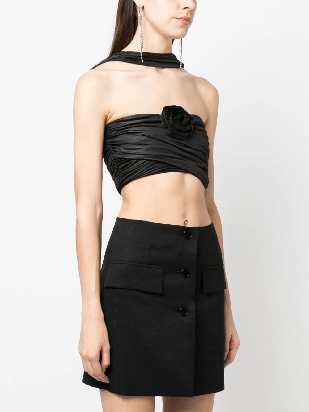 ROTATE Coated Crop Top