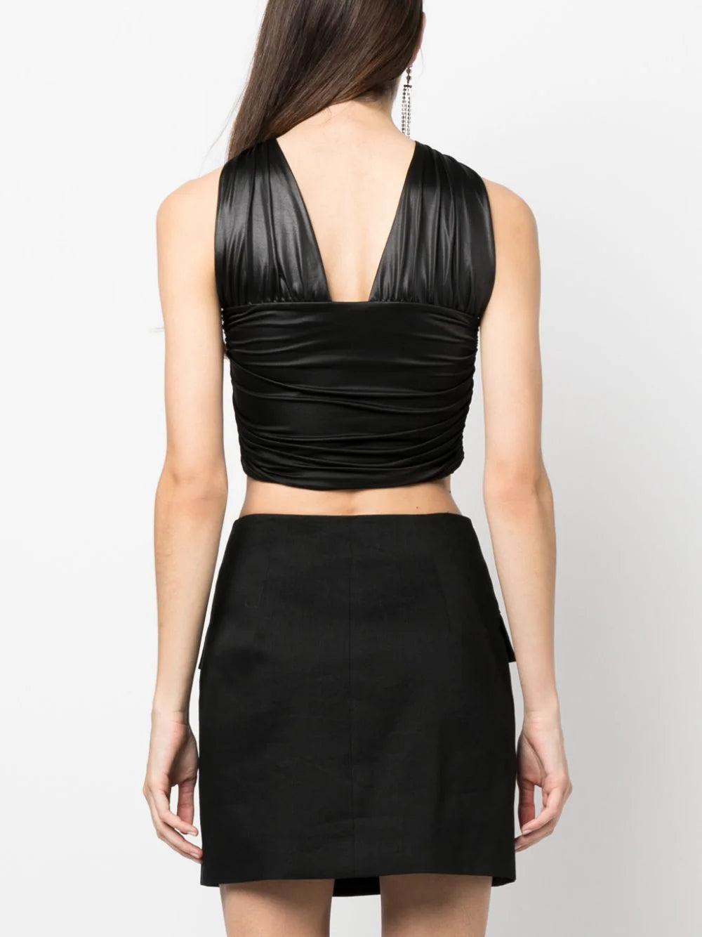 ROTATE Coated Crop Top
