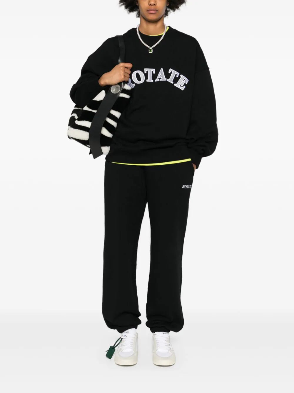 ROTATE Crew-neck Sweatshirt With Logo
