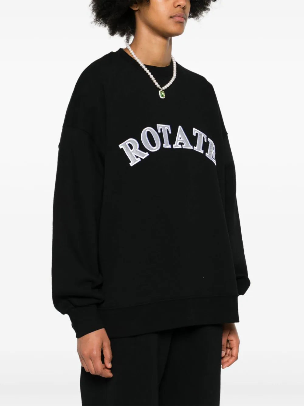 ROTATE Crew-neck Sweatshirt With Logo