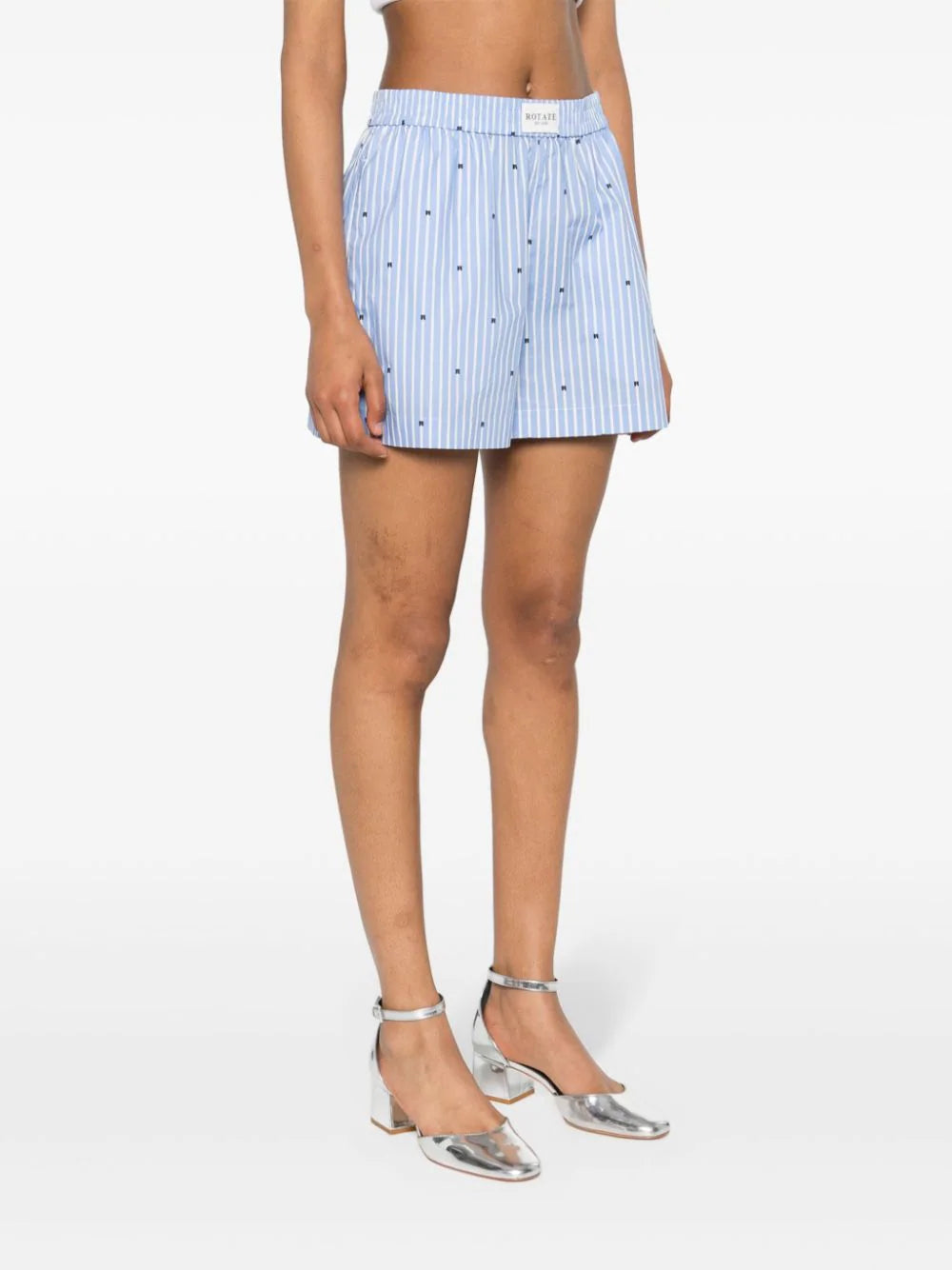 ROTATE Elasticated Shorts Blue