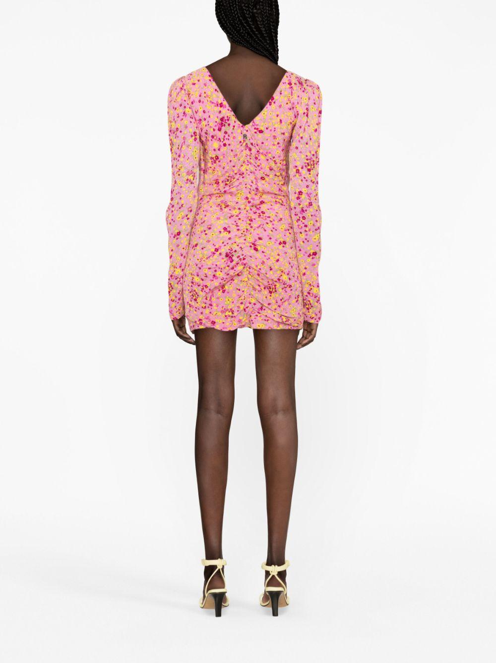 ROTATE Floral Jacquard Maxi Dress