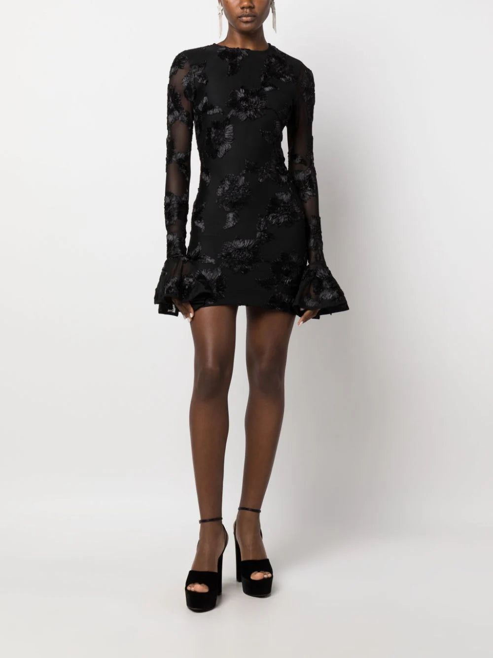 ROTATE Floral-lace Minidress