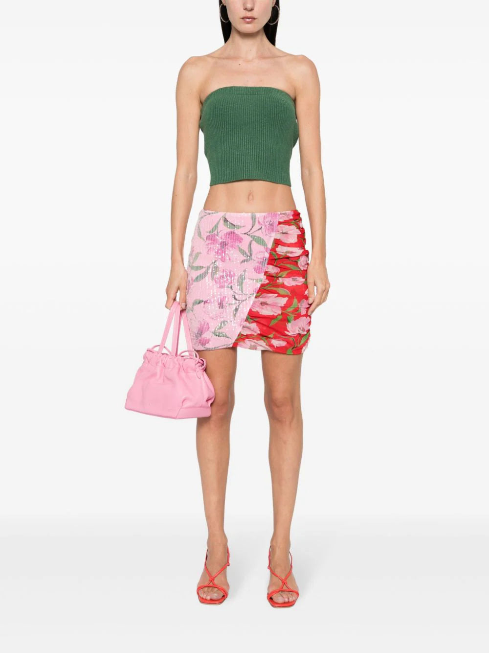ROTATE Floral Mini Skirt