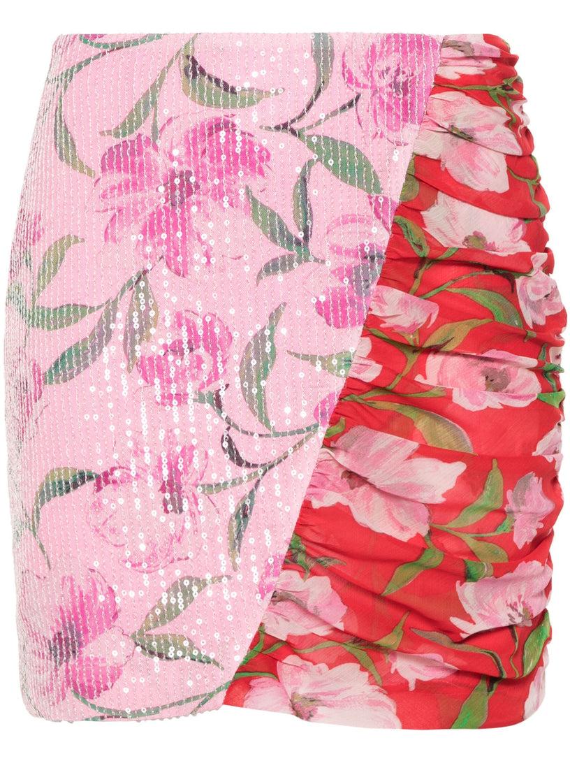 ROTATE Floral mini skirt
