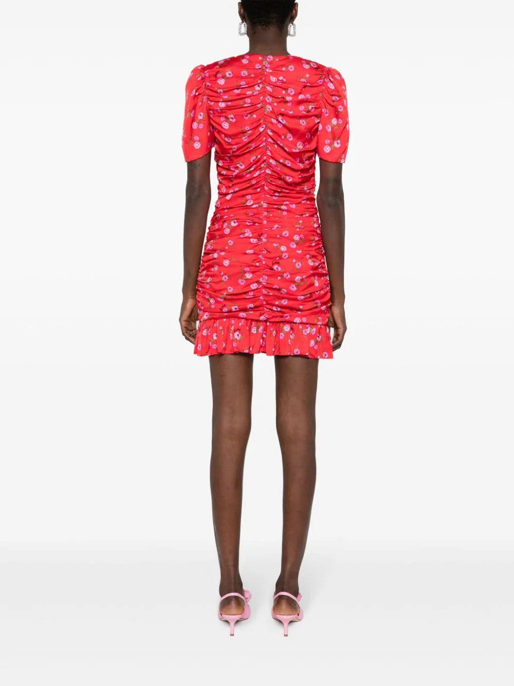 ROTATE Floral-print Mini Dress